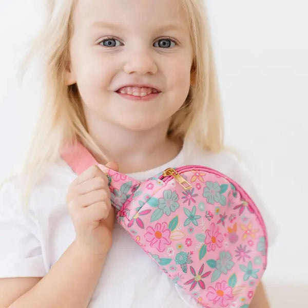 Peachy Blooms Girls Belt Bags