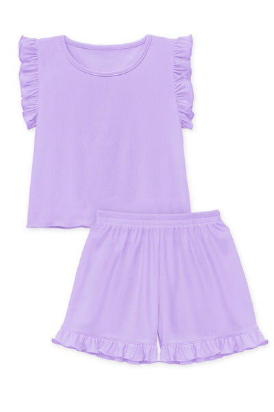 Toddler Girl's Top And Bottom Ruffle Set