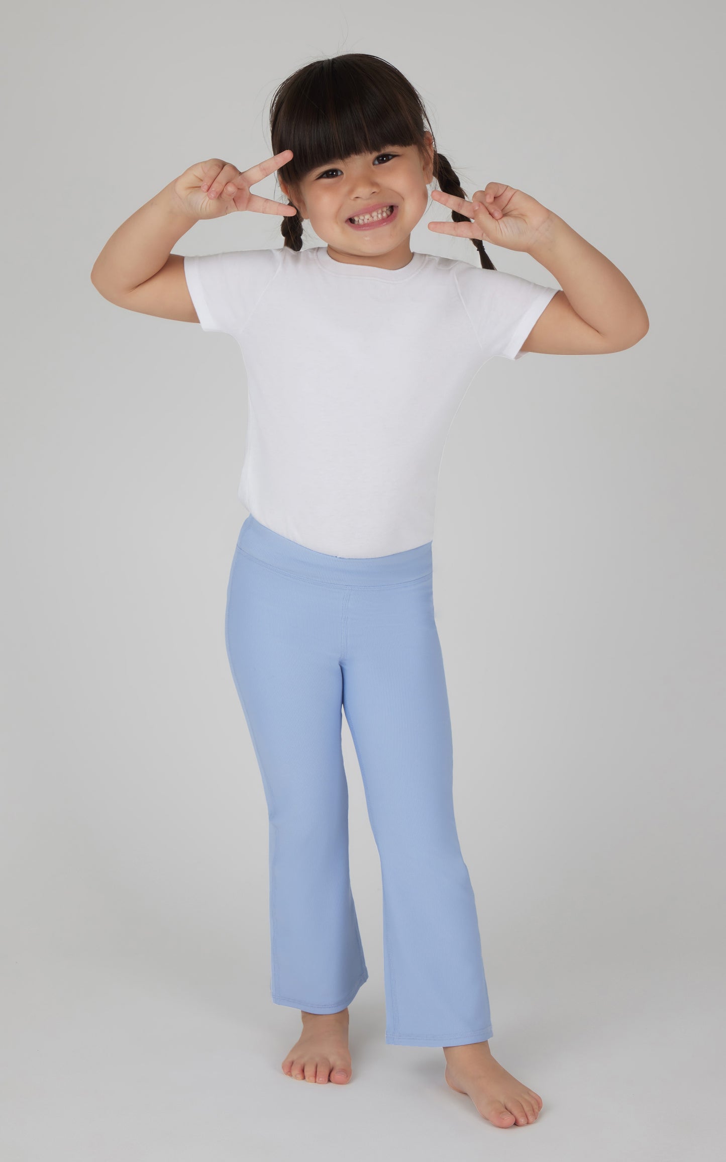 Toddler Girls Rib Everyday Flared Pant Leggings
