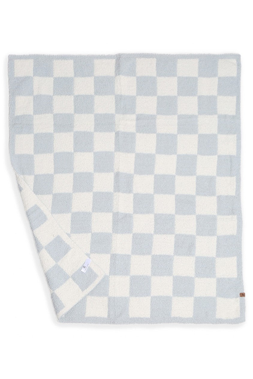 Checkered Patterned Reversible Kids Blanket