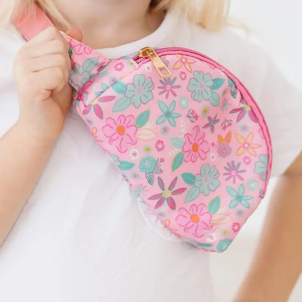 Peachy Blooms Girls Belt Bags