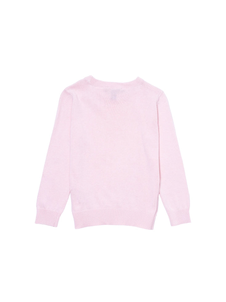 Toddler and Youth Girls Long Sleeve Bow Sweater