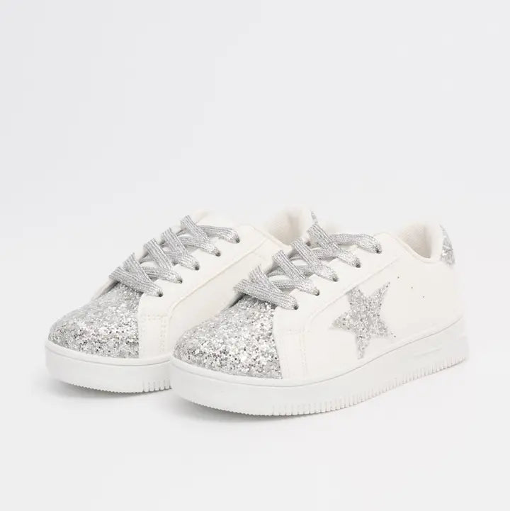 Layla Girls' Sparkle Star Sneaker