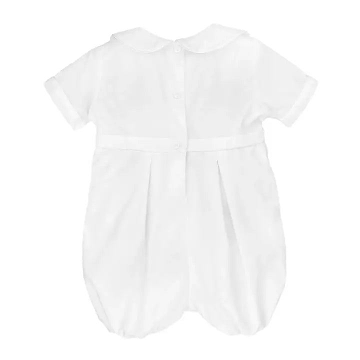 Infant Embroidered Cross Christening Romper