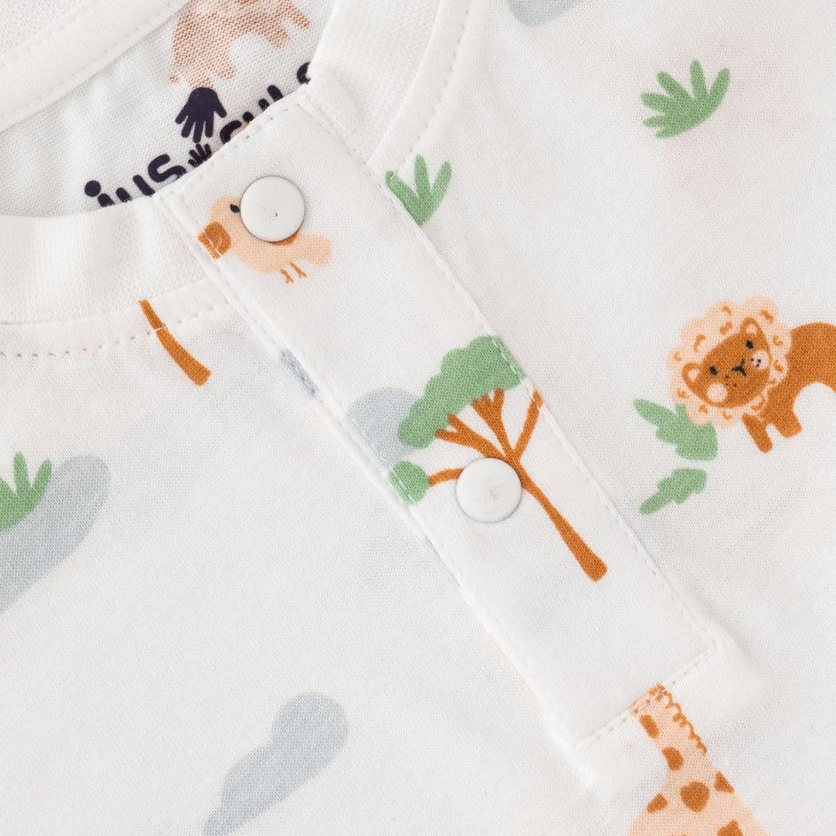 Baby Boy Safari Print T-Shirt And Shorts Set - Safari