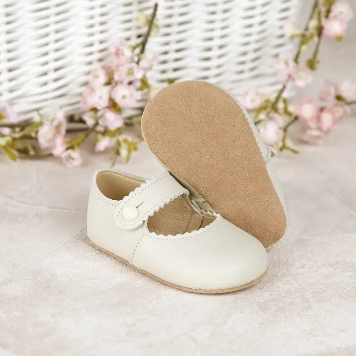 Baby Girls Hard Bottom Closed Toe Dress Shoe