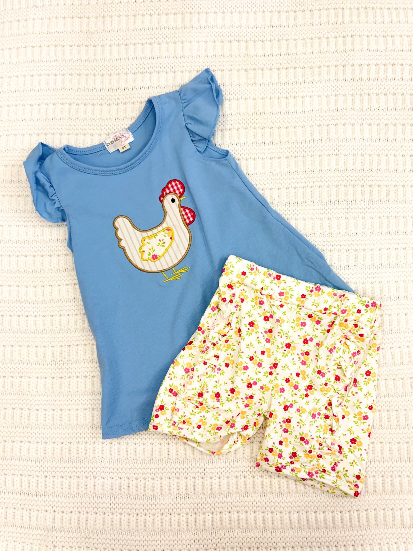 Toddler Girl Spring Chicken Two Piece Set