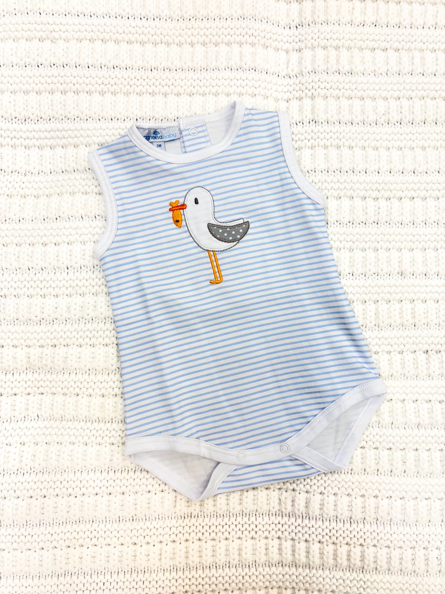 Infant Boy Seabird Shores Applique Bodysuit