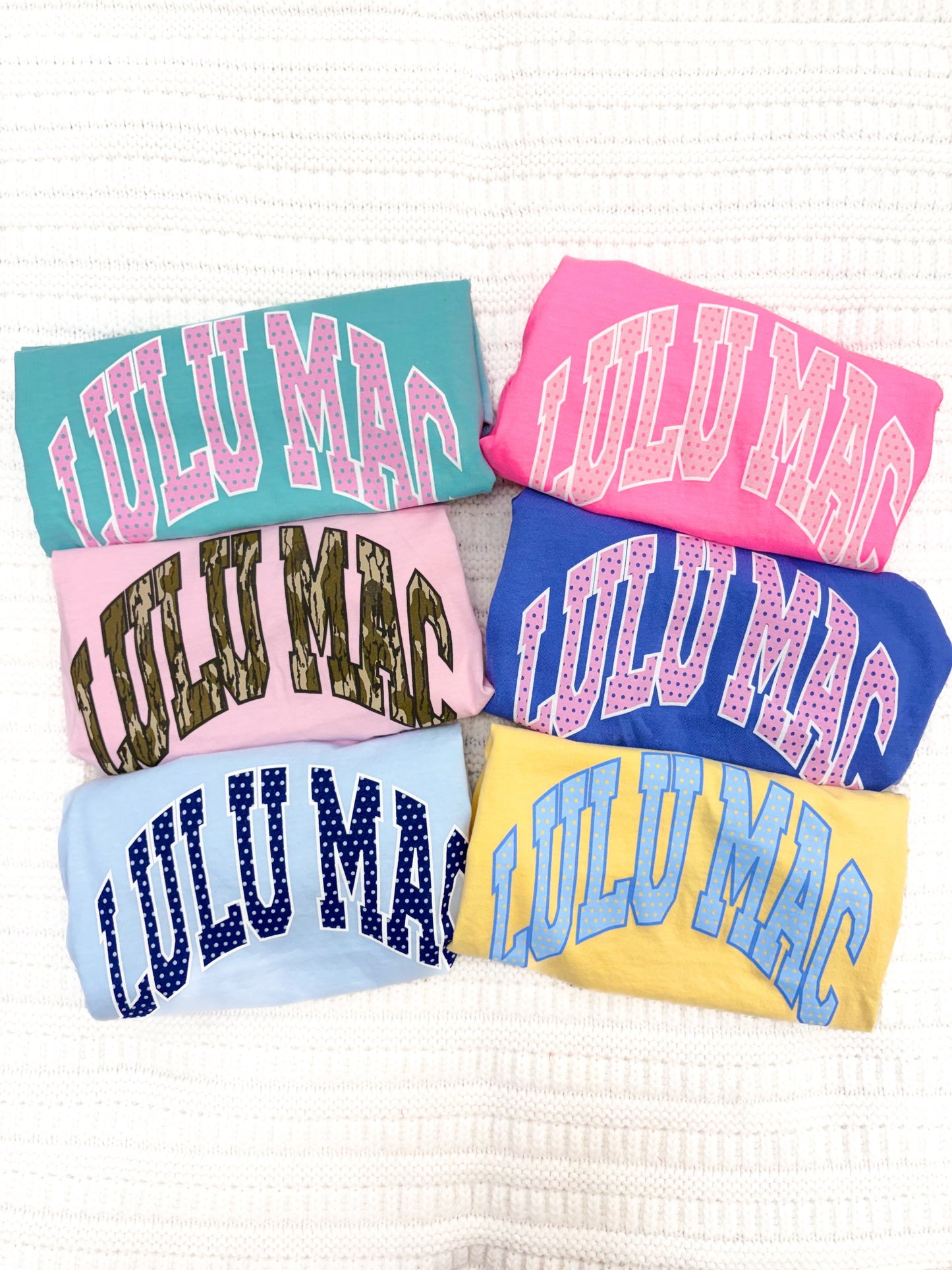 Lulu Mac Camo Youth Comfort Colors Tee Shirt