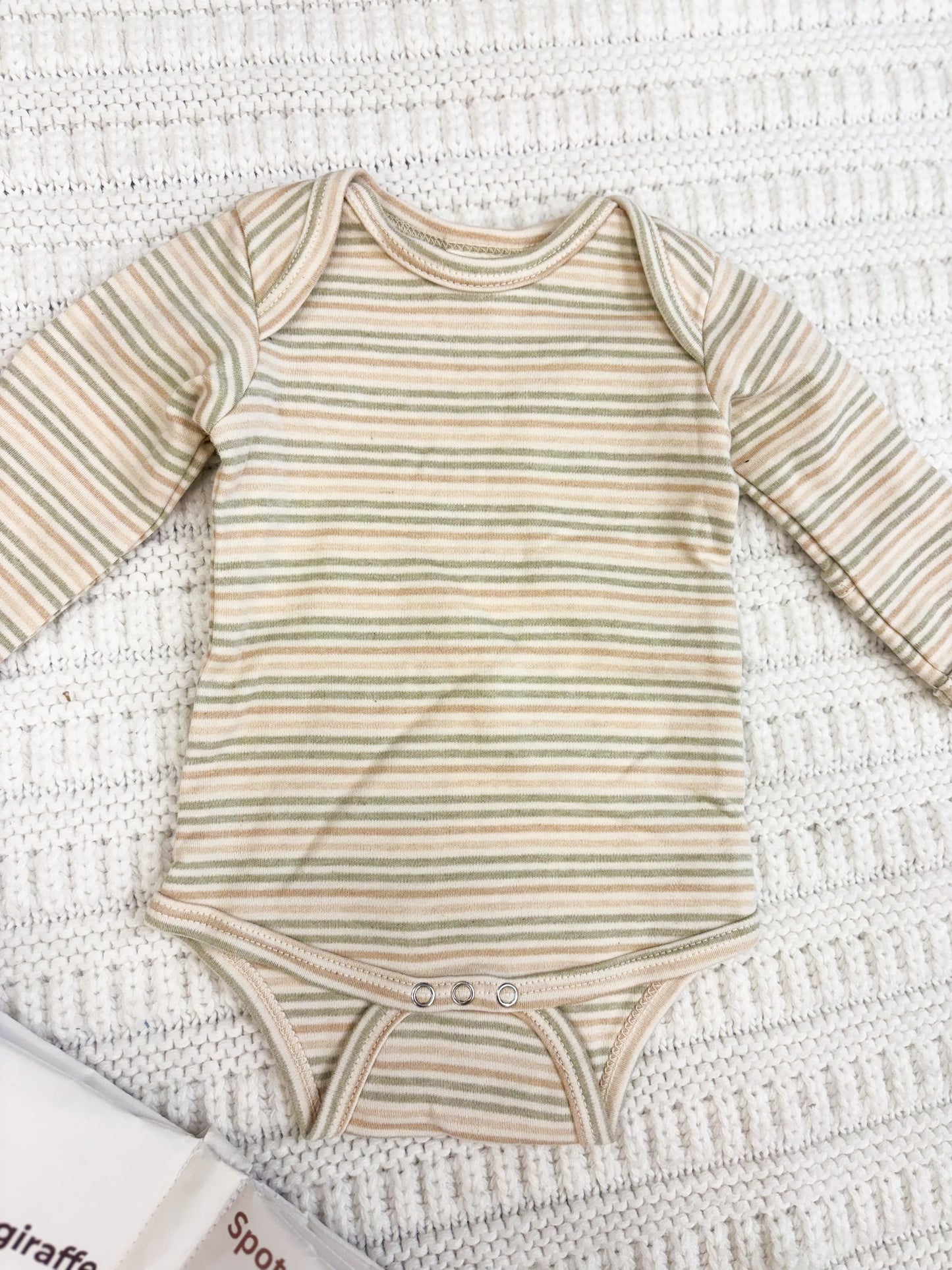 Infant Girl Multi Stripe Long Sleeve Bodysuit