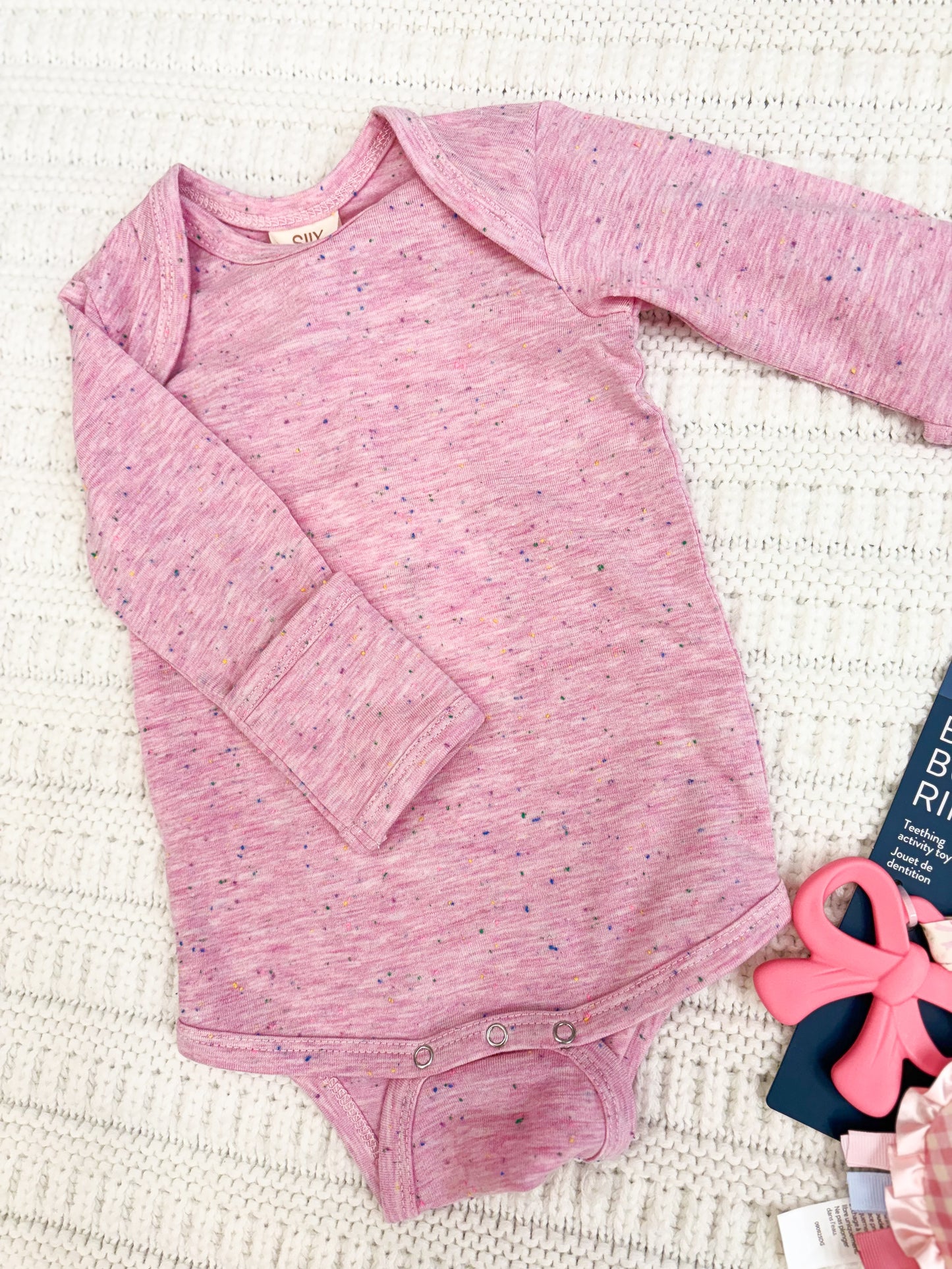 Infant Speckle Long Sleeve Bodysuit