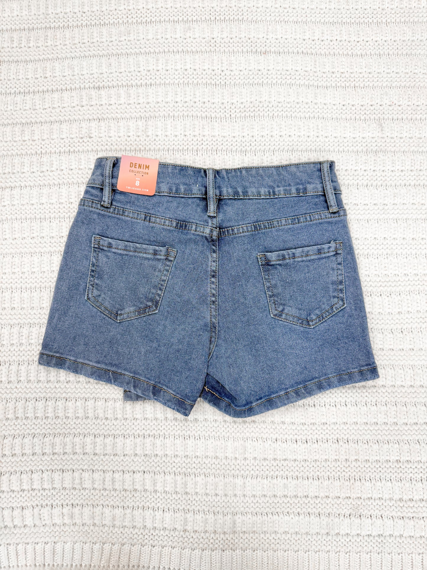 Youth Girls Asymmetrical Denim Skort