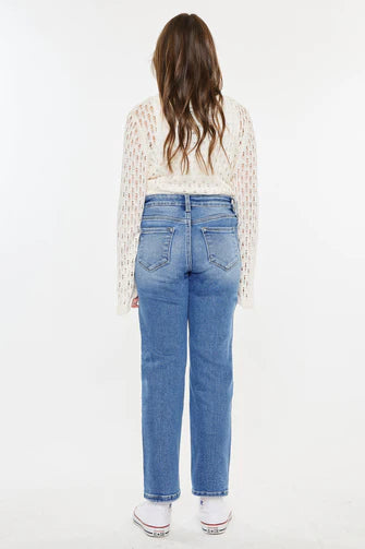 KanCan High Rise Kid Straight Jean
