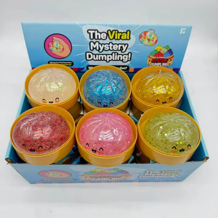 Glitter Filled Dumpling Squishy Toy