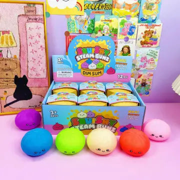 Solid Color Dumpling Shape Squishy Toy