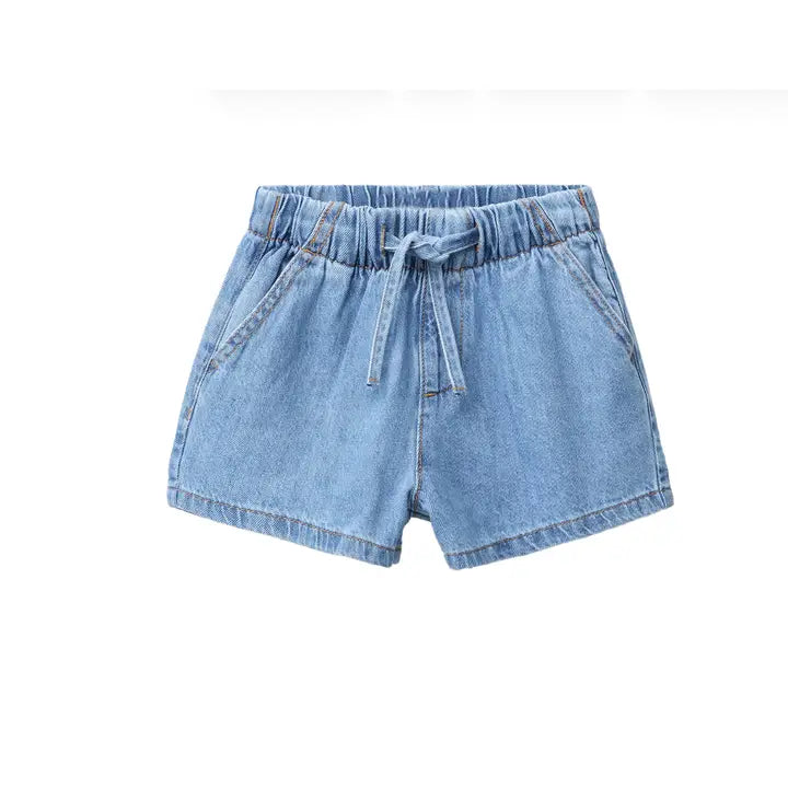 Girls' Lily Pull-On Shorts With Self-Tie Waist