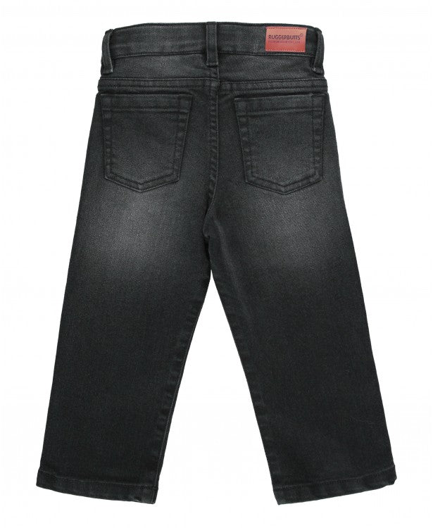 Rugged Butts Black Wash Straight Jeans