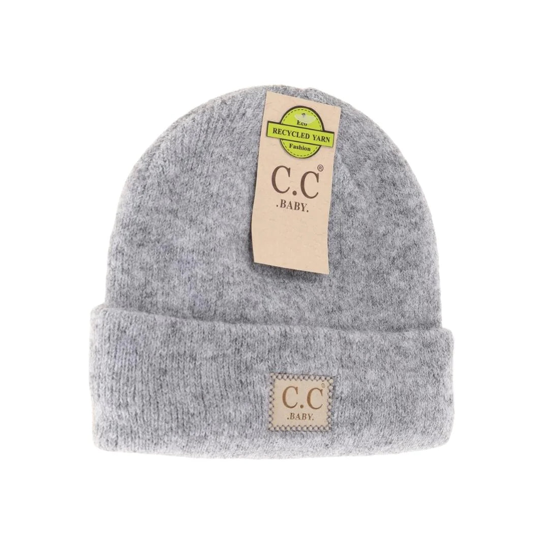 C.C. Beanie Soft Ribbed Leather Patch (Baby)