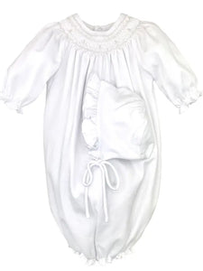 Infant Girls Smocked Knit Convertible Bag