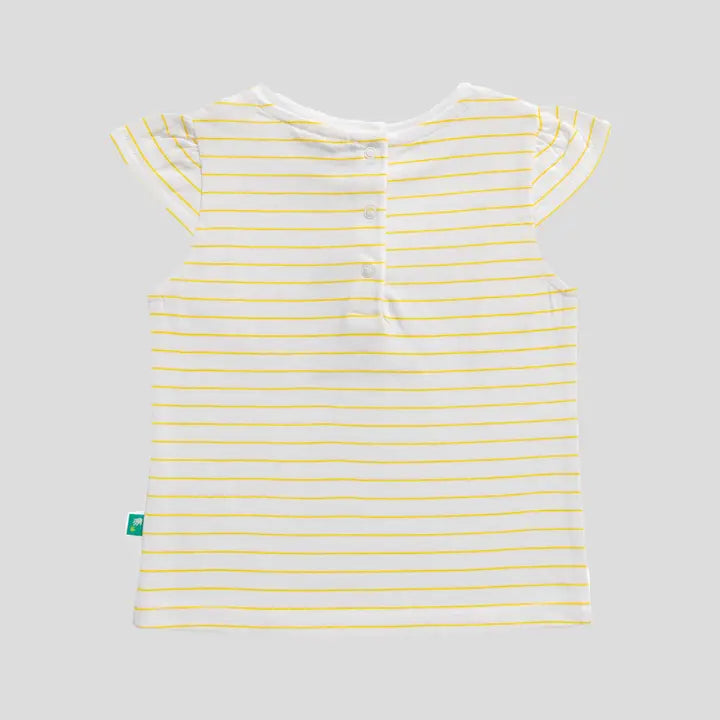 Baby Girls Lemon Ruffle Tee & Shorts Set