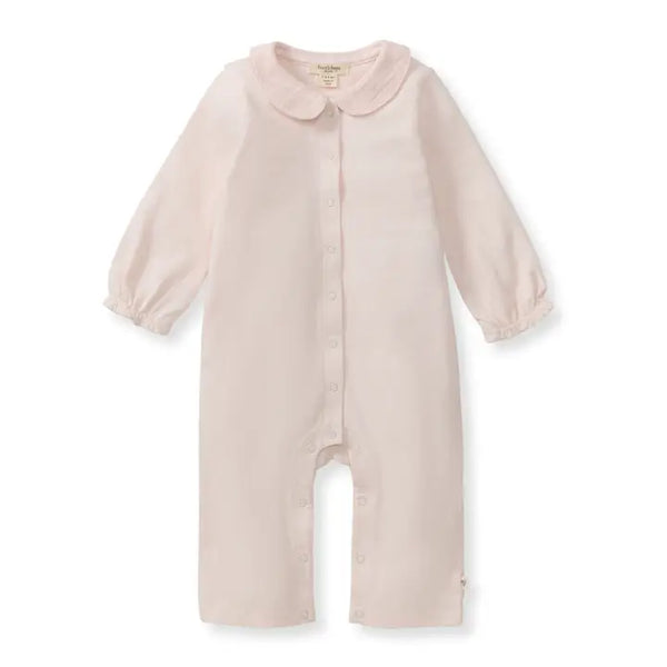 Infant Girls Muslin Collar Jumpsuit