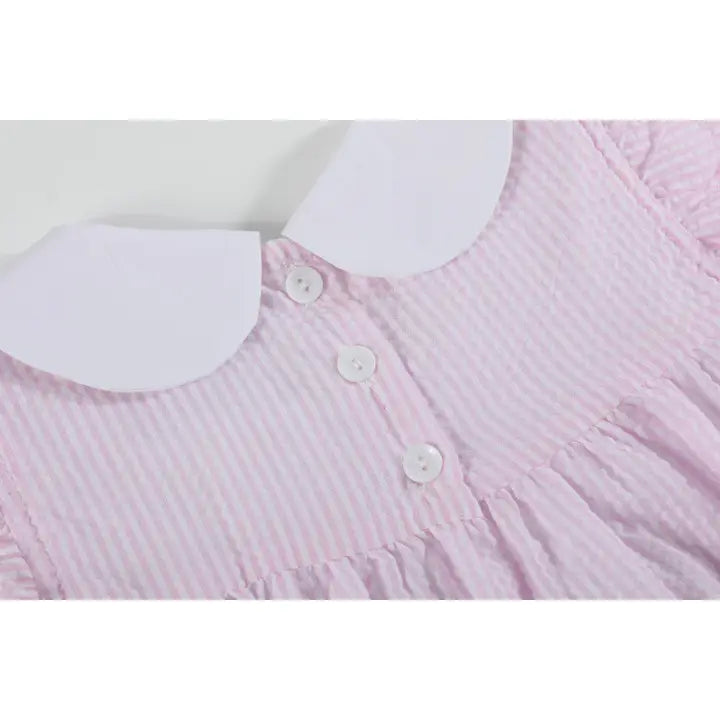 Baby & Toddler Girls Seersucker Bunny Ruffle Dress