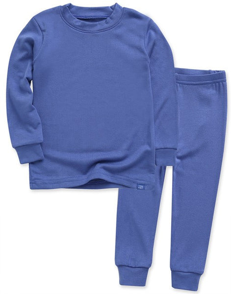 Modal Dark Blue Long Sleeve Pajama Set