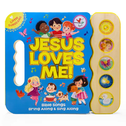 Jesus Loves Me Five Button Sound Book