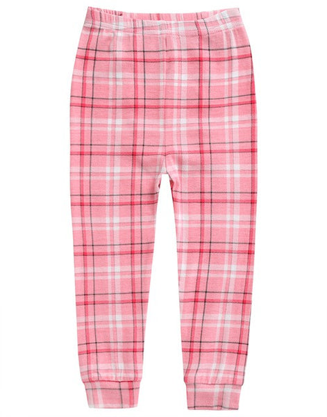 Tartan Check Pink Long Sleeve PJs