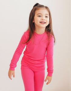 Modal Hot Pink Long Sleeve PJs