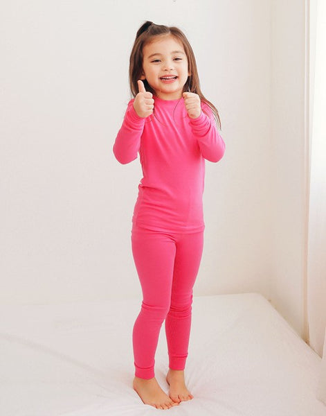 Modal Hot Pink Long Sleeve PJs