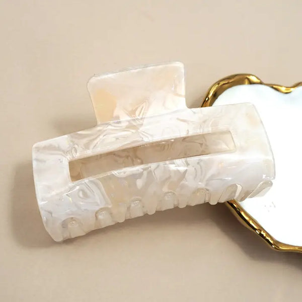 Marble Acetate Hair Claw Clip