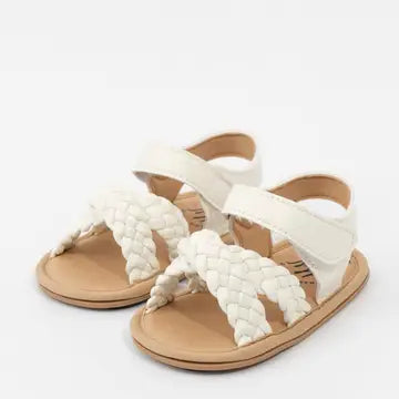 Infant Girl Braided Cross-Front Sandals