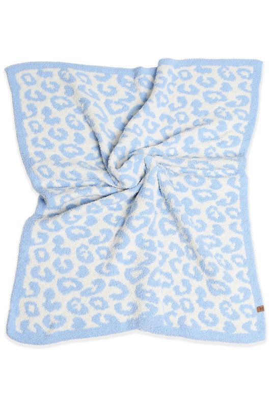 Leopard Patterned Reversible Kids Blanket