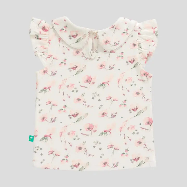 Baby Girl Peter Pan Flutter Sleeve Tee