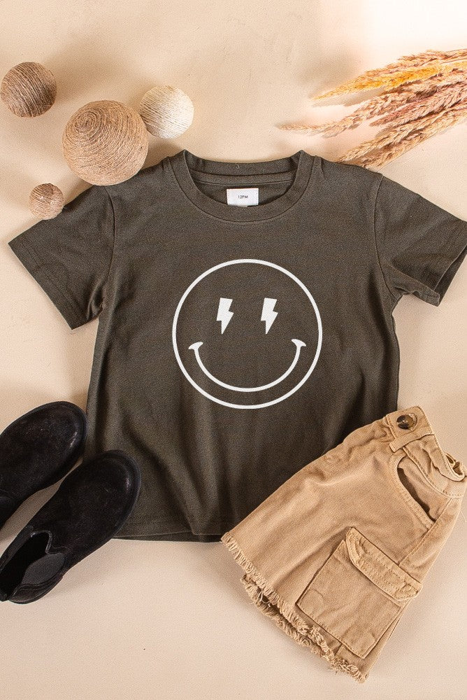 Electric Smiley Face Graphic Tee