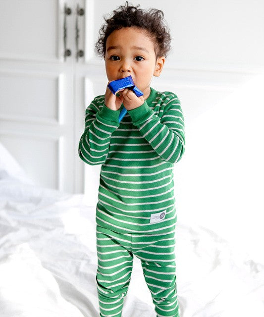 Green Color Pen Long Sleeve PJs