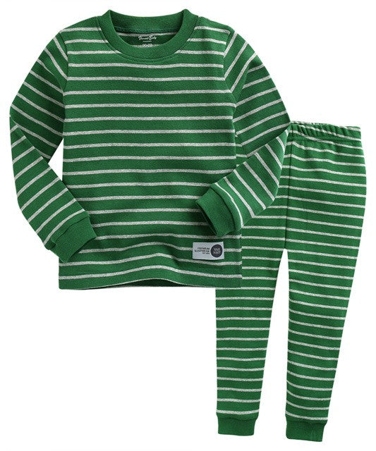 Green Color Pen Long Sleeve PJs
