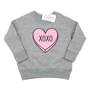 Heart XOXO Valentine Graphic Sweatshirt