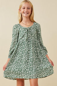 Ditsy Floral Bow Front Dress