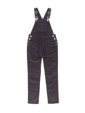 Charcoal Corduroy Overalls