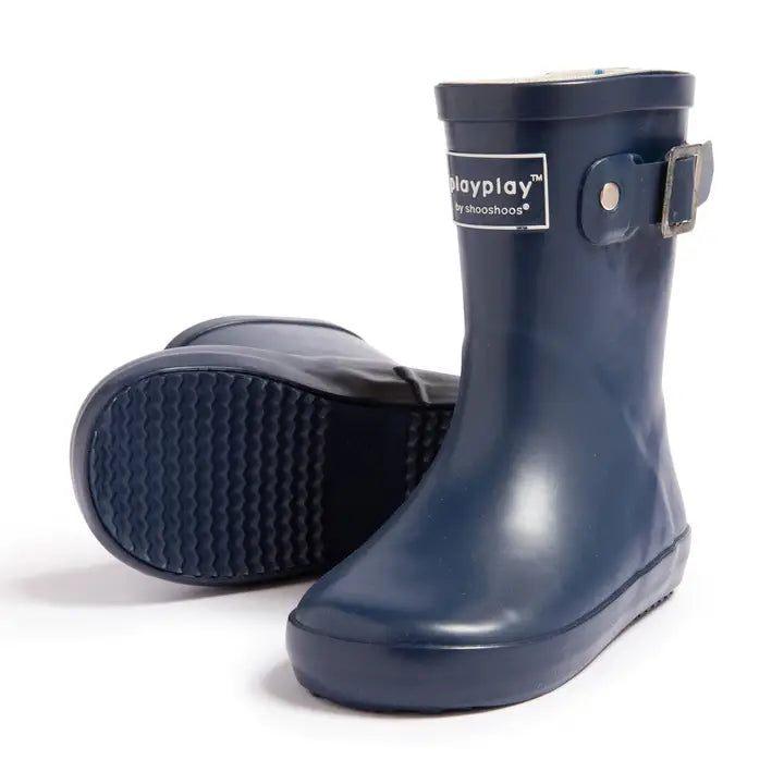 Toddler & Youth Navy Waterproof Rain Boots