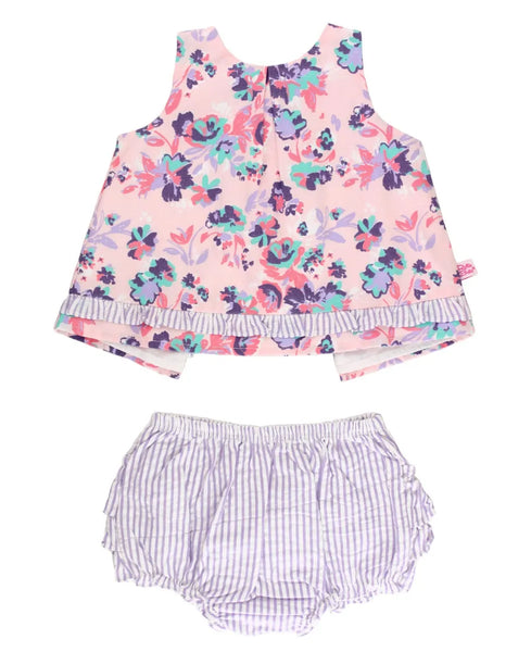 Princess Meadow Woven Ruffle Swing Top and Bloomer Set