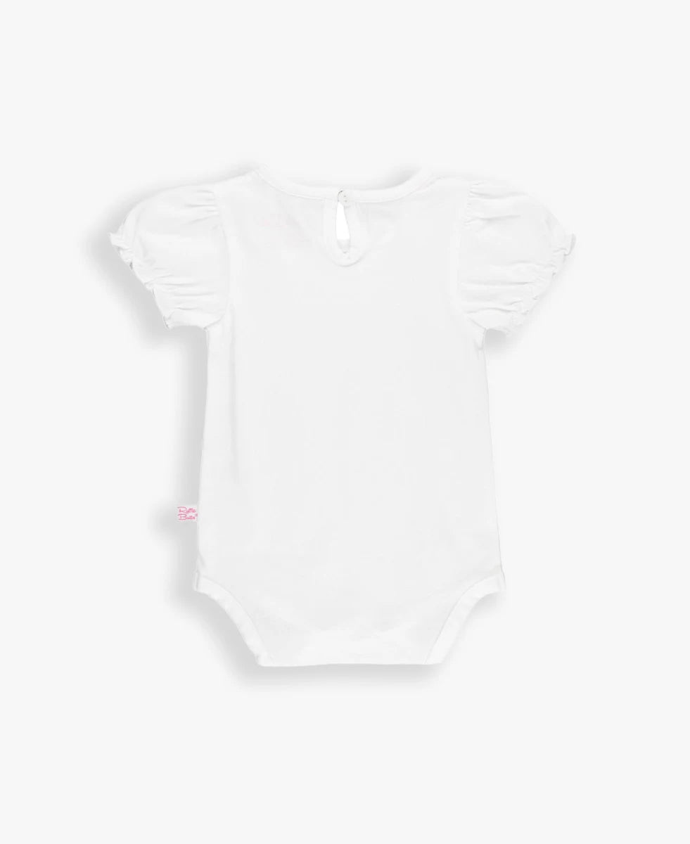 Ruffle Butts Puff Sleeve Knit Bodysuit