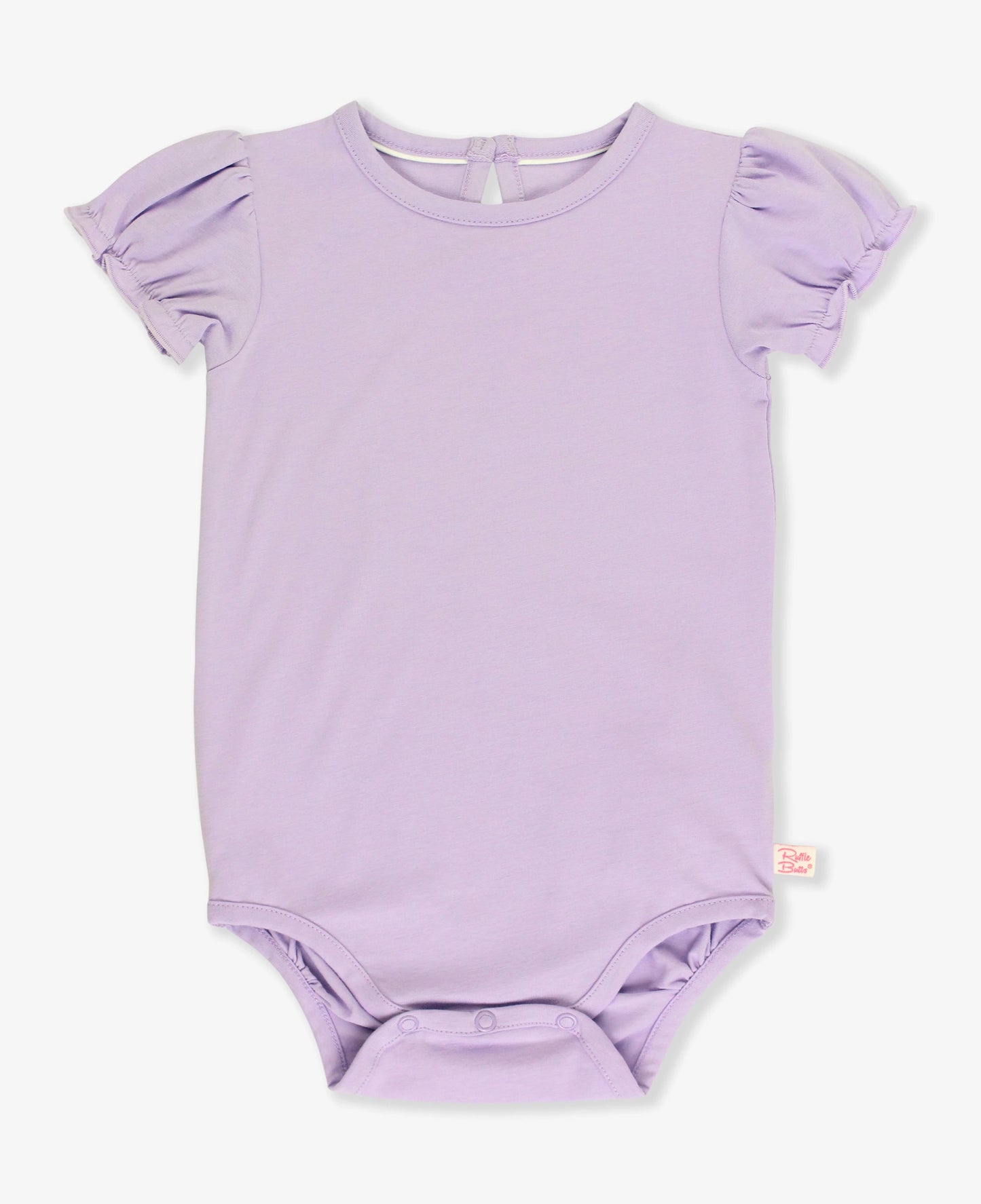 Ruffle Butts Puff Sleeve Knit Bodysuit