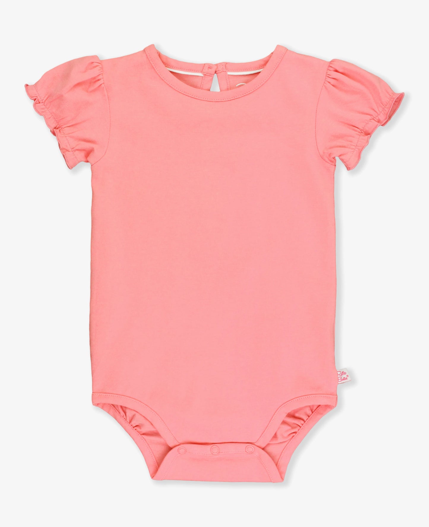 Ruffle Butts Puff Sleeve Knit Bodysuit