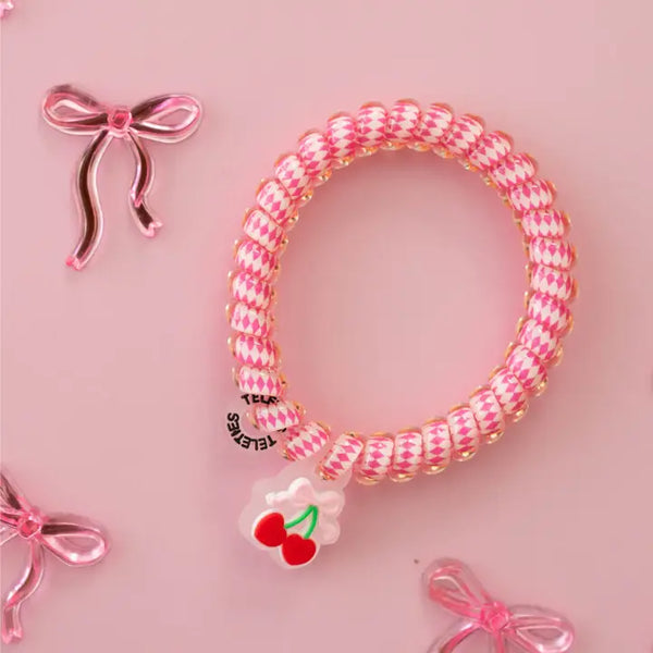 Teleties Spiral Hair Coils (Small) - Cherry Bomb