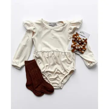 Charlotte Bubble Romper - Ivory