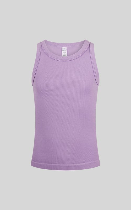 Youth Girls Ribbed Sleeveless Tank