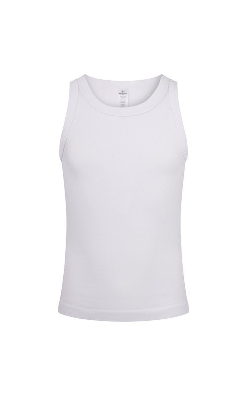 Youth Girls Ribbed Sleeveless Tank